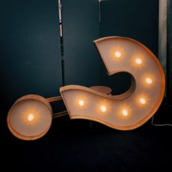 question mark light